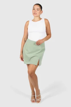 Fayt Skirts | ANA SKIRT SAGE GREEN