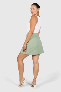 Fayt Skirts | ANA SKIRT SAGE GREEN