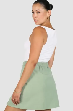 Fayt Skirts | ANA SKIRT SAGE GREEN