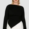 Fayt Tops | Jackets, Knits & Coats | ARBOR TOP BLACK