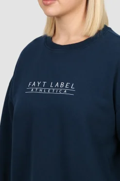 Fayt Tops | Sweaters & Knits | ATHLETICA OVERSIZED CREW NAVY