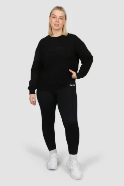 Fayt Tops | Sweaters & Knits | ATHLETICA OVERSIZED CREW BLACK