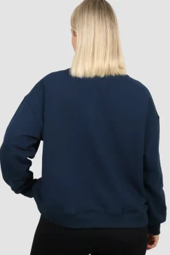 Fayt Tops | Sweaters & Knits | ATHLETICA OVERSIZED CREW NAVY