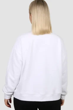 Fayt Tops | Sweaters & Knits | ATHLETICA OVERSIZED CREW WHITE