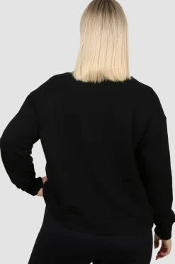 Fayt Tops | Sweaters & Knits | ATHLETICA OVERSIZED CREW BLACK