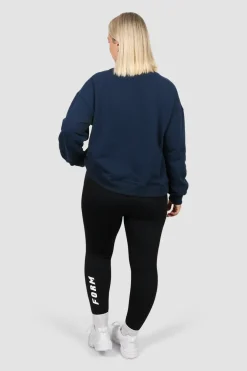 Fayt Tops | Sweaters & Knits | ATHLETICA OVERSIZED CREW NAVY