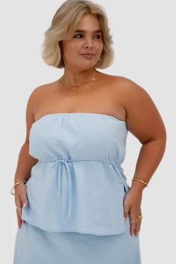 Fayt Tops | AVANIA TOP SOFT BLUE