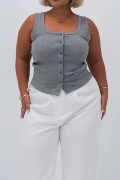 Fayt Tops | BECKER TOP GREY MARLE