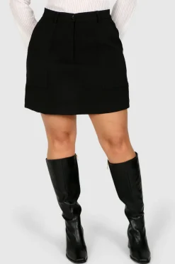 Fayt Skirts | BENNETT SKIRT BLACK