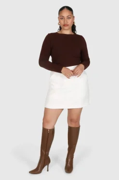 Fayt Skirts | BENNETT SKIRT WHITE