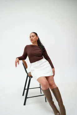 Fayt Skirts | BENNETT SKIRT WHITE