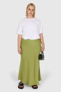 Fayt Skirts | BIANCA MIDI SKIRT KIWI