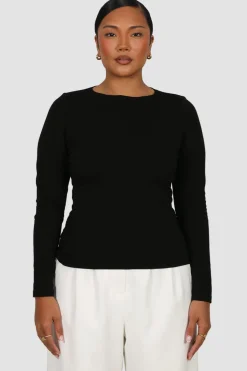 Fayt Tops | BUTTERY LONG SLEEVE BLACK