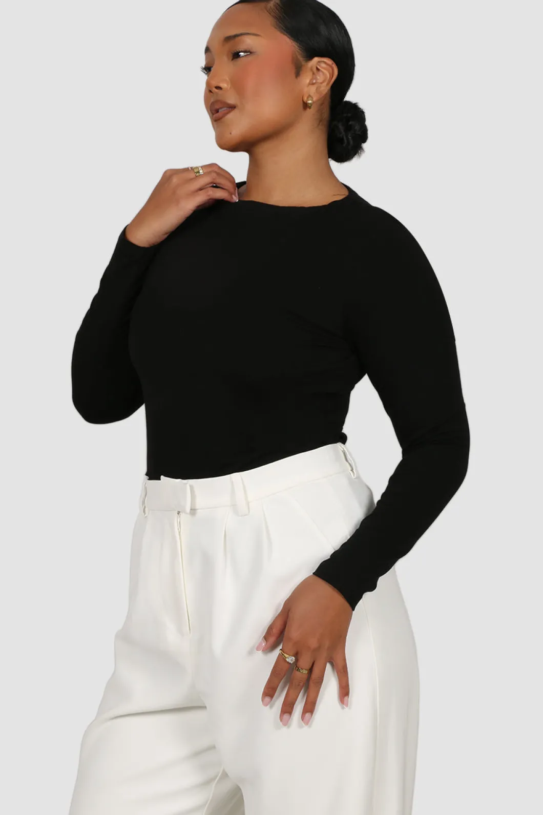 Fayt Tops | BUTTERY LONG SLEEVE BLACK