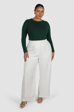 Fayt Tops | BUTTERY LONG SLEEVE DEEP GREEN