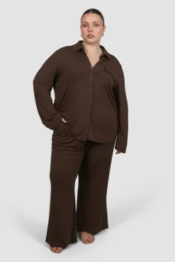 Fayt Sets | BUTTERY SLEEP PANT ESPRESSO