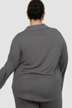 Fayt Tops | Sets | BUTTERY SLEEP TOP L/S GREY