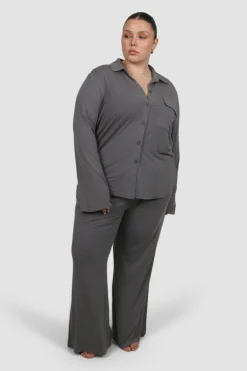 Fayt Tops | Sets | BUTTERY SLEEP TOP L/S GREY