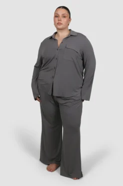 Fayt Tops | Sets | BUTTERY SLEEP TOP L/S GREY
