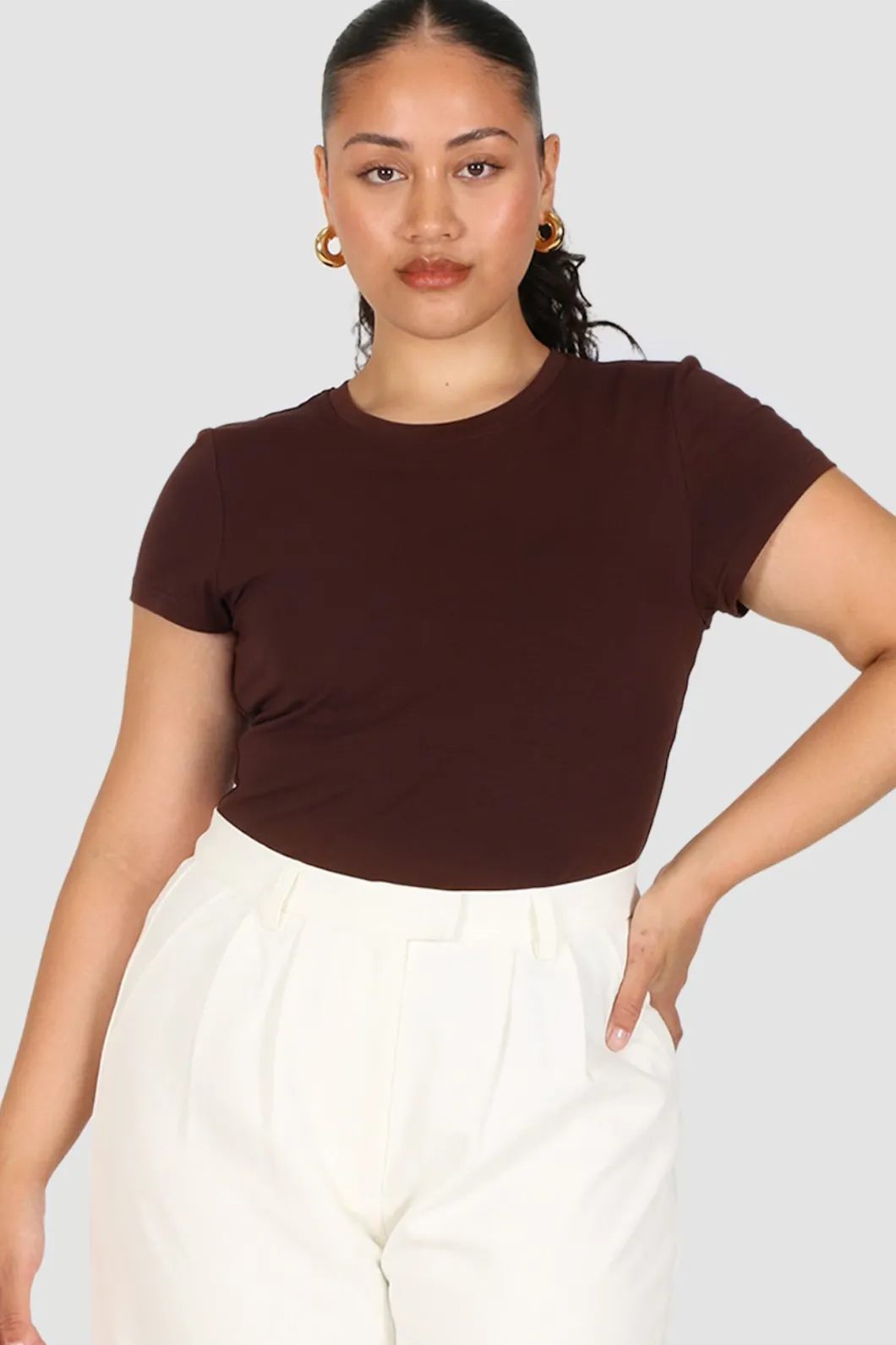 Fayt Tops | BUTTERY TEE CHOCOLATE