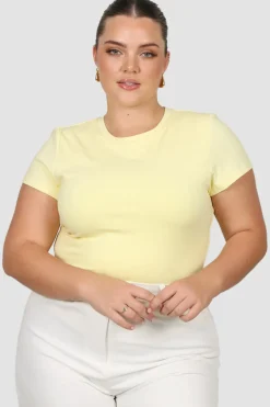 Fayt Tops | BUTTERY TEE LEMON