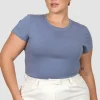 Fayt Tops | BUTTERY TEE STEEL BLUE
