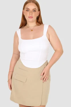 Fayt Skirts | CALIE SKIRT COFFEE