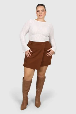 Fayt Skirts | CALIE SKIRT RUST