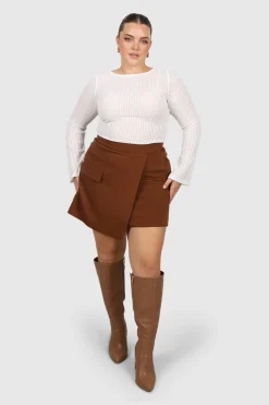Fayt Skirts | CALIE SKIRT RUST