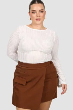 Fayt Skirts | CALIE SKIRT RUST