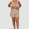 Fayt Shorts | CAPRI WAFFLE SHORTS BISCUIT