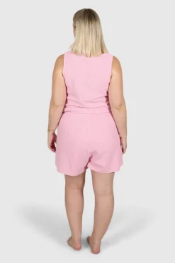 Fayt Shorts | CAPRI WAFFLE SHORTS PINK