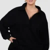 Fayt Tops | Sweaters & Knits | COLLAR CREW BLACK