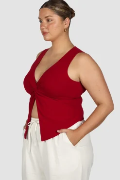 Fayt Tops | COLT TWIST TOP CHERRY