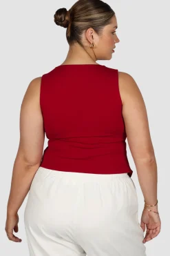 Fayt Tops | COLT TWIST TOP CHERRY