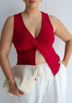 Fayt Tops | COLT TWIST TOP CHERRY