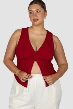 Fayt Tops | COLT TWIST TOP CHERRY