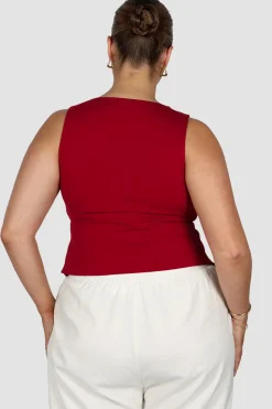 Fayt Tops | COLT TWIST TOP CHERRY