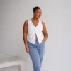 Fayt Tops | COLT TWIST TOP WHITE