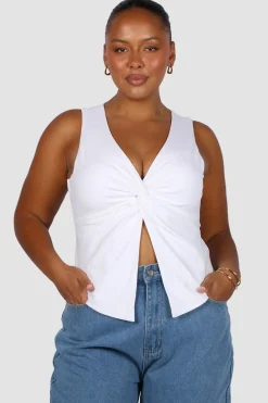 Fayt Tops | COLT TWIST TOP WHITE