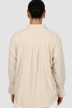 Fayt Tops | Jackets, Knits & Coats | COLTER CORDUROY SHIRT VANILLA