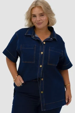 Fayt Denim | Jeans | COMO DENIM SHIRT MIDNIGHT BLUE