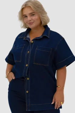 Fayt Denim | Jeans | COMO DENIM SHIRT MIDNIGHT BLUE