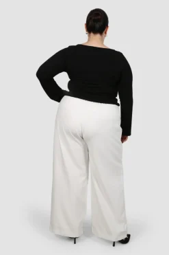 Fayt Tops | Jackets, Knits & Coats | DAKOTA RIBBED TOP BLACK