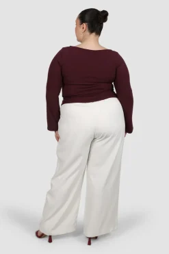 Fayt Tops | Jackets, Knits & Coats | DAKOTA RIBBED TOP WINE