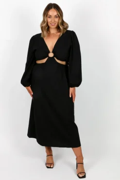 Fayt Dresses | Dresses | DAYTONA LINEN BLEND DRESS BLACK