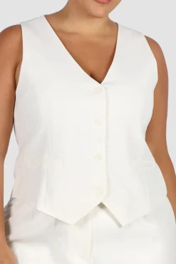 Fayt Tops | DIEGO VEST WHITE