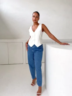 Fayt Tops | DIEGO VEST WHITE
