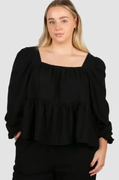 Fayt Tops | Sets | ELARA TOP BLACK