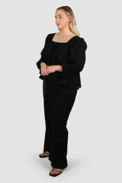 Fayt Tops | Sets | ELARA TOP BLACK